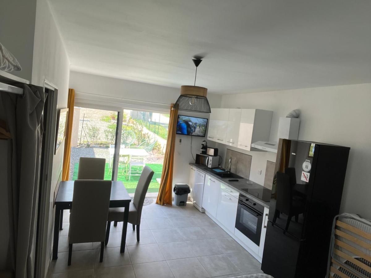 Studio Tout Equipe A La Nuitee Ou Plus,Proche Aeroport Bastia Lucciana  Bagian luar foto